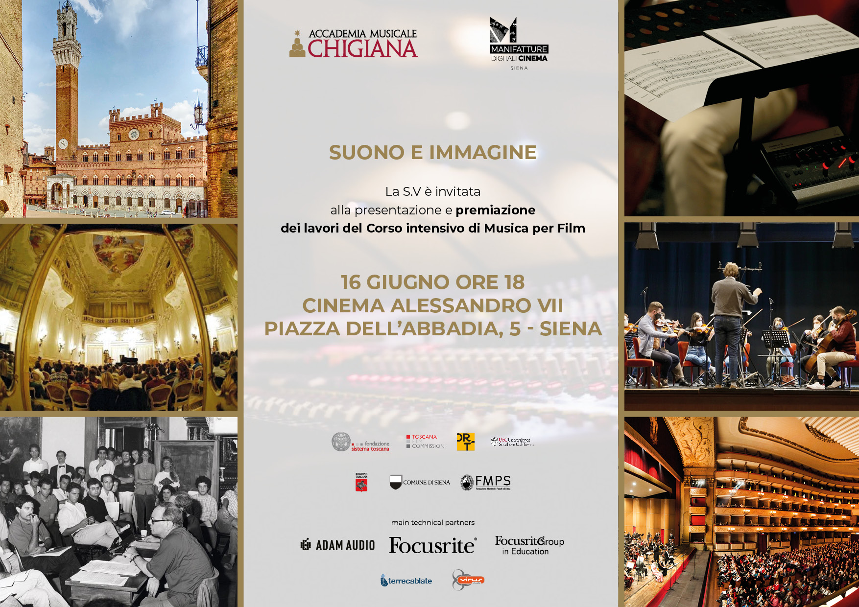 Chigiana Suono e Immagine: serata conclusiva del Film Scoring Intensive  Program - Fondazione Accademia Musicale Chigiana